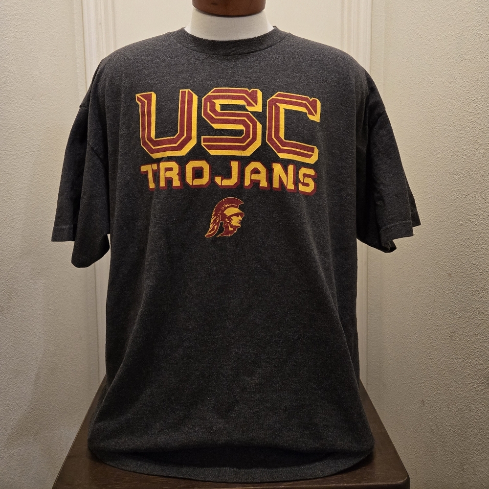 USC Trojans t-shirt, charcoal grey, size: 2XL